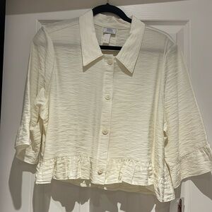Jacket Off-White. Short and loose . Brand New